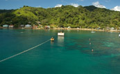 Paysage paradisiaque de Honduras