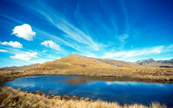 Lac bleu au Prou